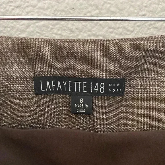 LAFAYETTE 148 NY pencil skirt Size 8 brown - Picture 4 of 4